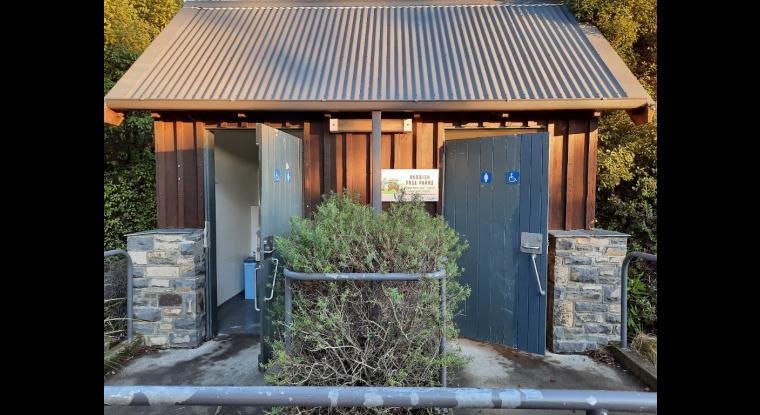 An accessible toilet.