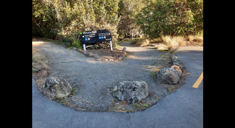 Easy entry into track from accessible carpark. A change in terrain and some rocks.